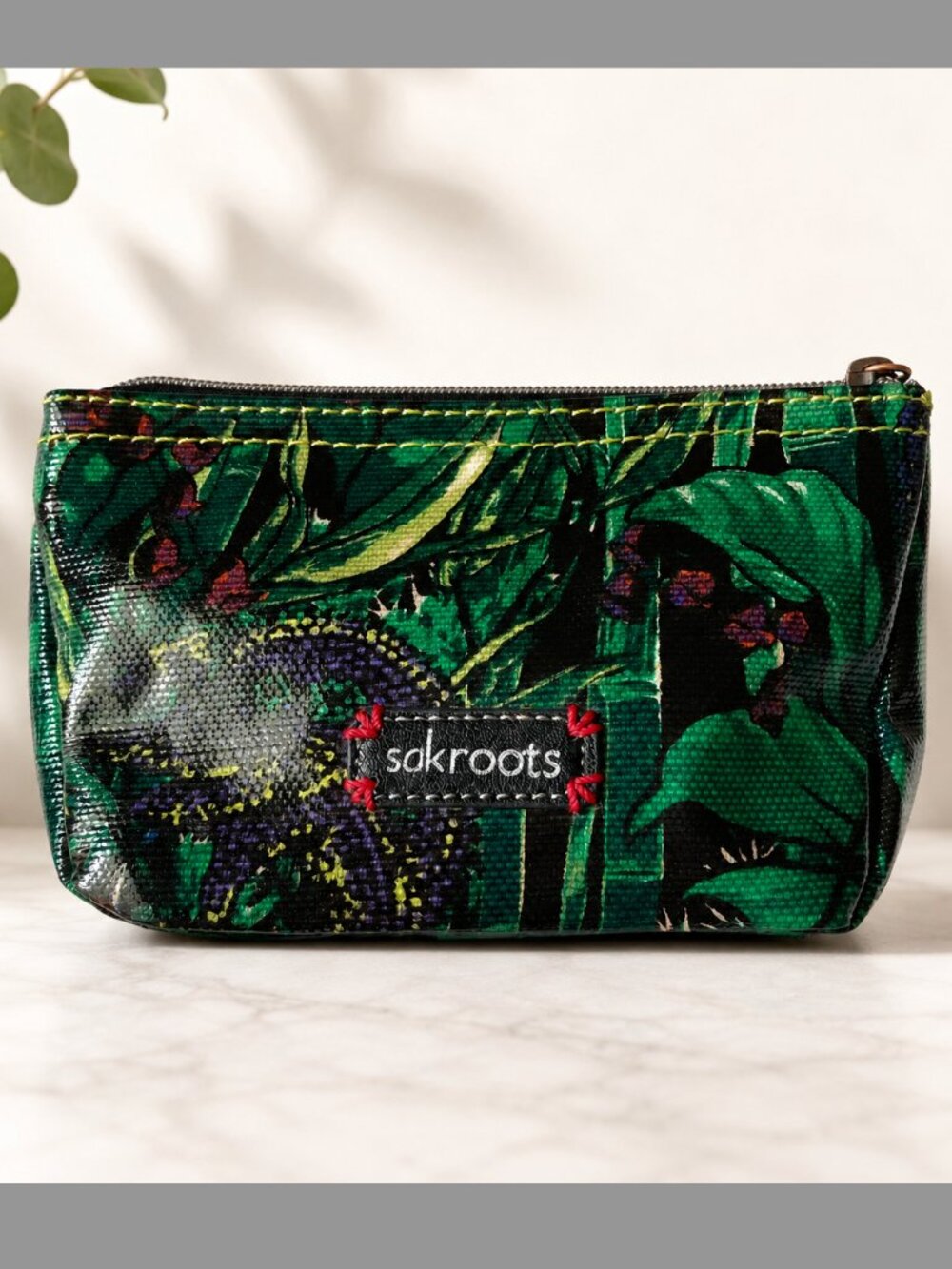 Sakroots Cosmetic Pouch Iguana Print Water Resistant Makeup Bag